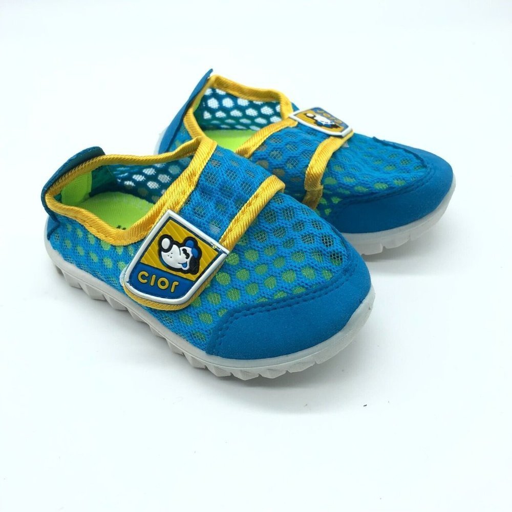 Cior Toddler Boys Water Shoes Sneakers Slip On Mesh Blue Size 23 US 7
